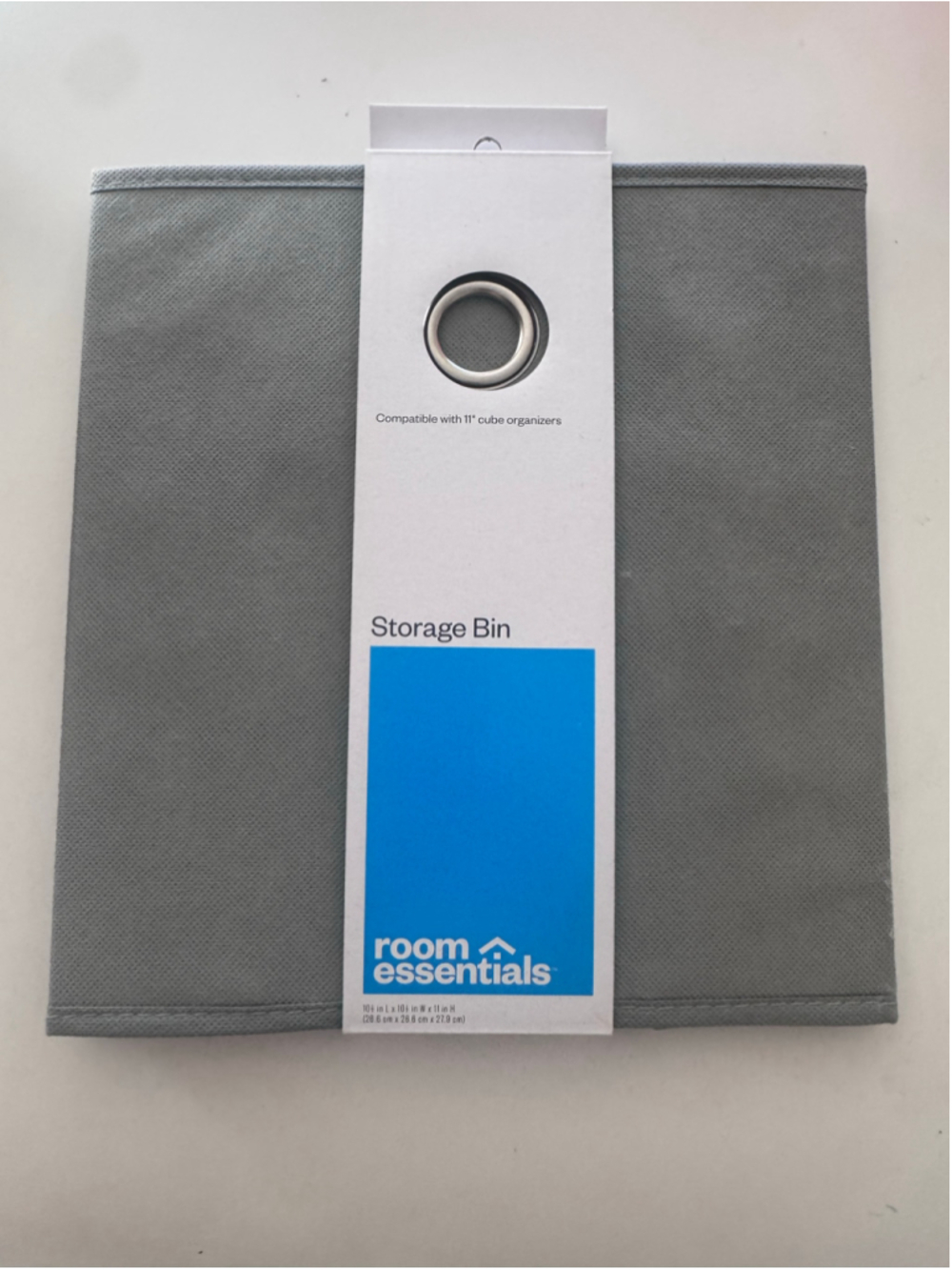 Room Essentials Grey Storage Bin One Size